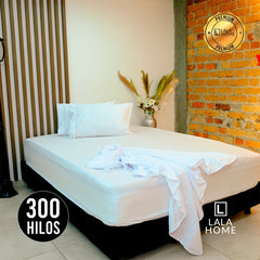Juego De Sábanas De Algodón 300 Hilos Lala Home