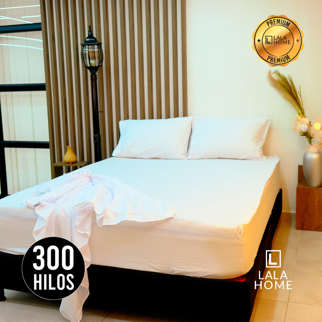 Juego De Sábanas De Algodón 300 Hilos Lala Home