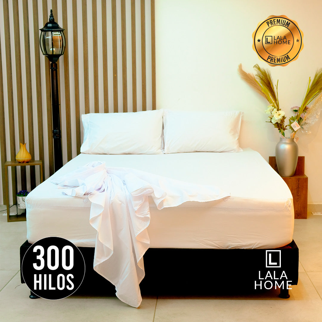 Juego De Sábanas De Algodón 300 Hilos Lala Home