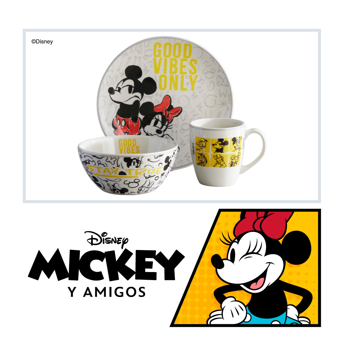 Set Desayuno 276.7cc Mickey Friends