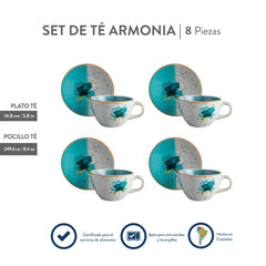 Set De Te 4-8 Armonía Corona