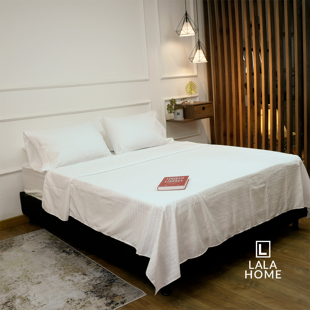 Juego De Sábanas Microesmerilada Blanco