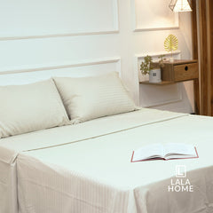 Juego de Sábanas Micro Esmeriladas Ocre Claro Lala Home