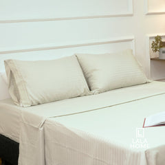 Juego de Sábanas Micro Esmeriladas Ocre Claro Lala Home