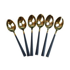 Set 6 Cucharas Doradas Elegantes