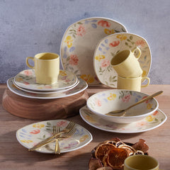 Vajilla Alisa Corona 20 piezas con diseño floral multicolor