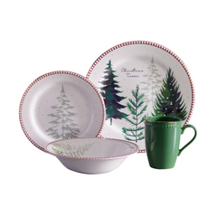 Vajilla 4-16 Christmas Trees Corona