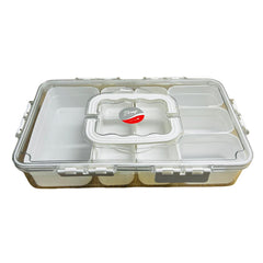 Organizador De Nevera 6 Compartimentos Beige