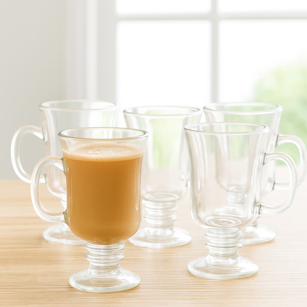 Vasos de vidrio elegantes para agua y jugos – set Lala Home