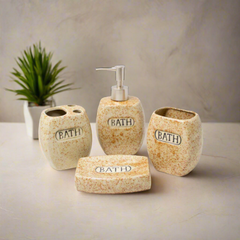 Set Baño x4 Diseño Manchas