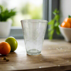 Set x6 Vaso 345ml Caribe con Diseño Rodaja De Naranja