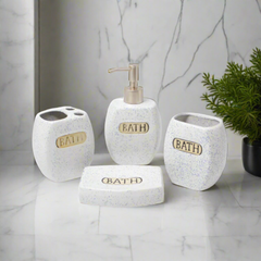 Set Baño x4 Diseño Manchas