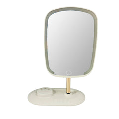 Espejo Rectangular Con Luz Led y Soporte Para Celular