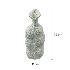 Florero De Cerámica Rústica Diseño Escultural Con Textura medidas