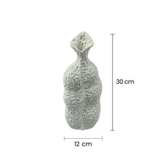 Florero De Cerámica Rústica Diseño Escultural Con Textura medida