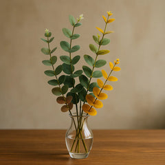 Flor Decorativa Artificial Eucalipto 80cm