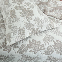 Edredón Jacquard Jardín Frances Blanco Con Moka