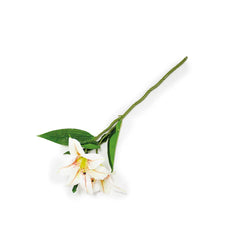 Flor Decorativa Artificial Lirio Blanco