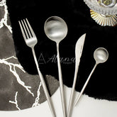 Set 24 Piezas Cubiertos En Acero Inoxidable Montevideo Plata Alimentos