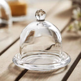 Tapa De Cúpula 12cm Para Alimentos En Vidrio Mesa