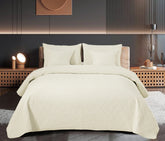 Edredón Bordado Superior Arcoiris Beige