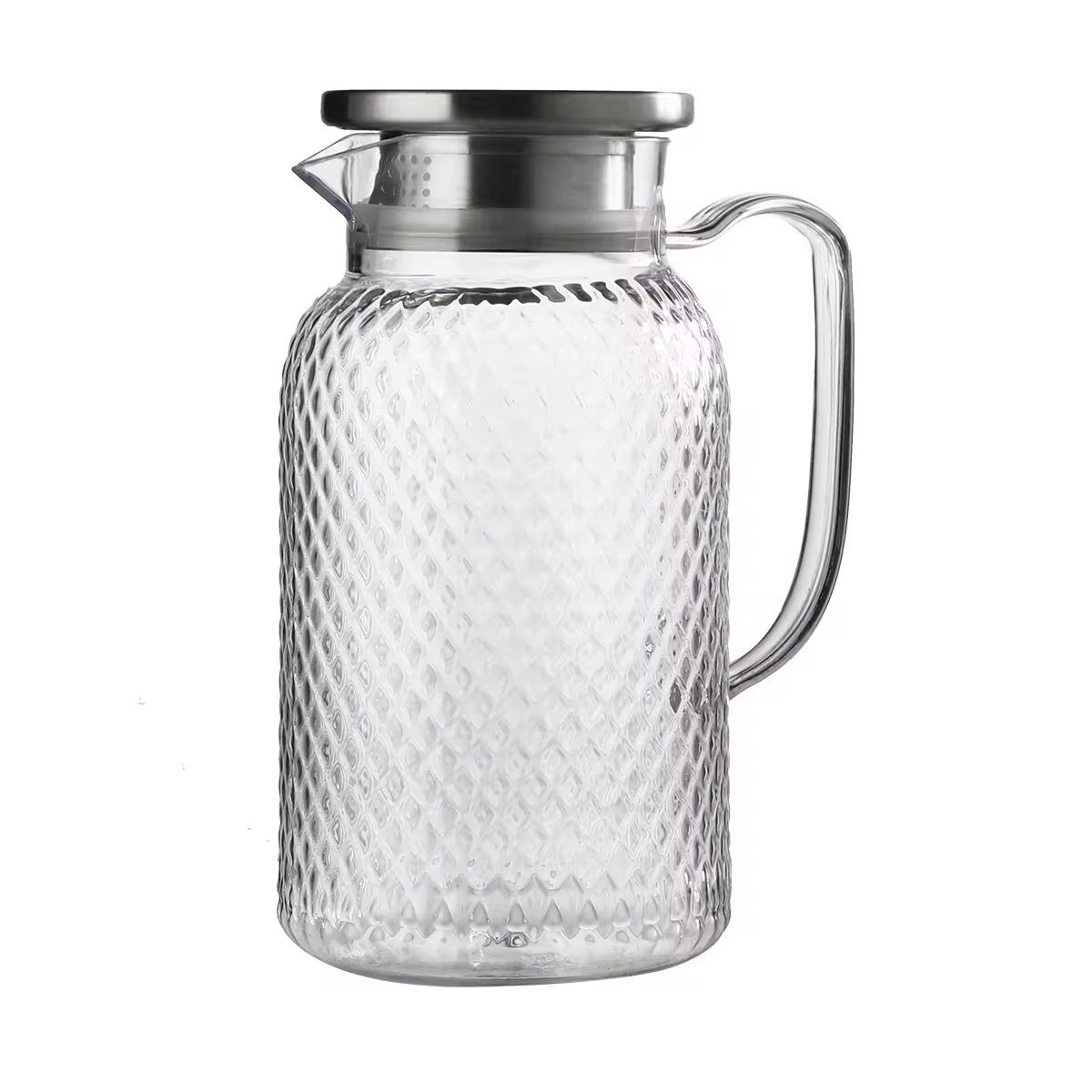 Jarra 1800ml Con Tapa Acero Inoxidable Diseño Burbujas