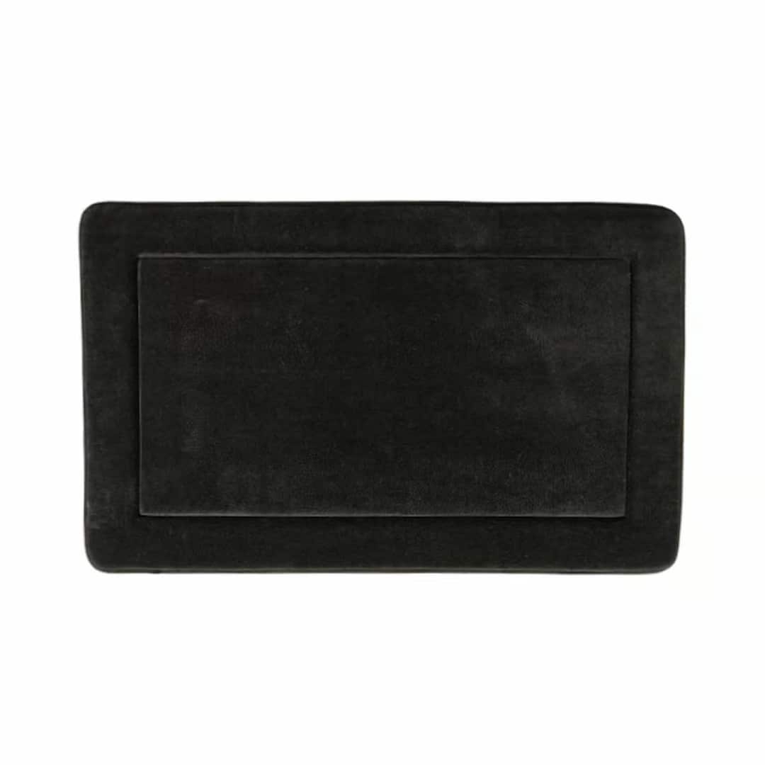 Tapete de Baño Bari Suave y Antideslizante 50x80cm Negro Modelo