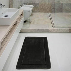 Tapete de Baño Bari Suave y Antideslizante 50x80cm Negro