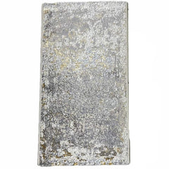 Tapete Alfombra Para Sala Suave y Elegante Zenda 50x90cm Gris