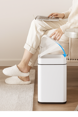 Papelera 10lt Con Sensor Inteligente Eko Gris