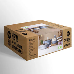 Batería de Cocina Chelsea 9 Piezas Marble Set Mixed Cacerola KW