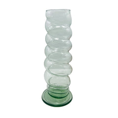 Florero de vidrio transparente espiral Glow Velón
