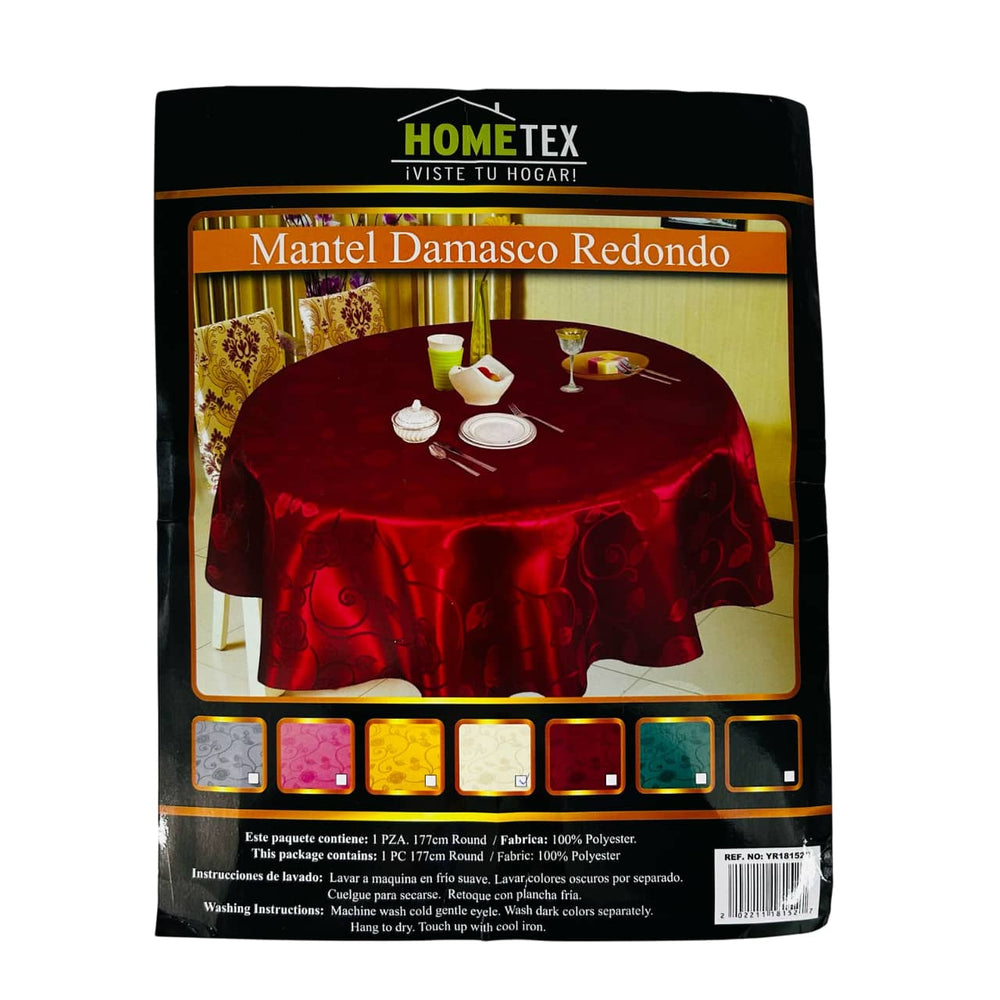 Mantel Redondo 180cm Damasco