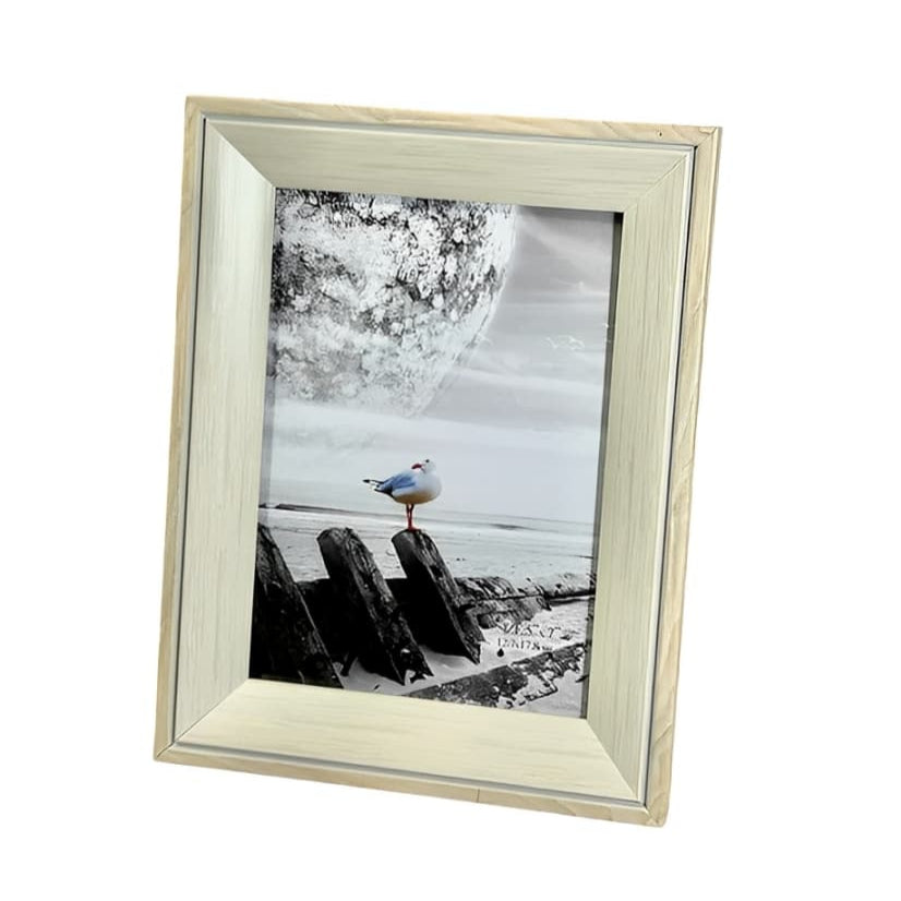 Portarretrato Madera 12x17cm Gaviota Beige | Lala Home Colombia
