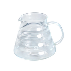 Jarra de vidrio borosilicato para café sin tapa de 600ml