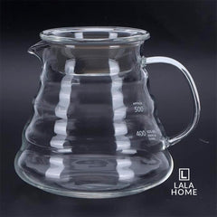 Jarra de vidrio borosilicato para café sin tapa de 600ml