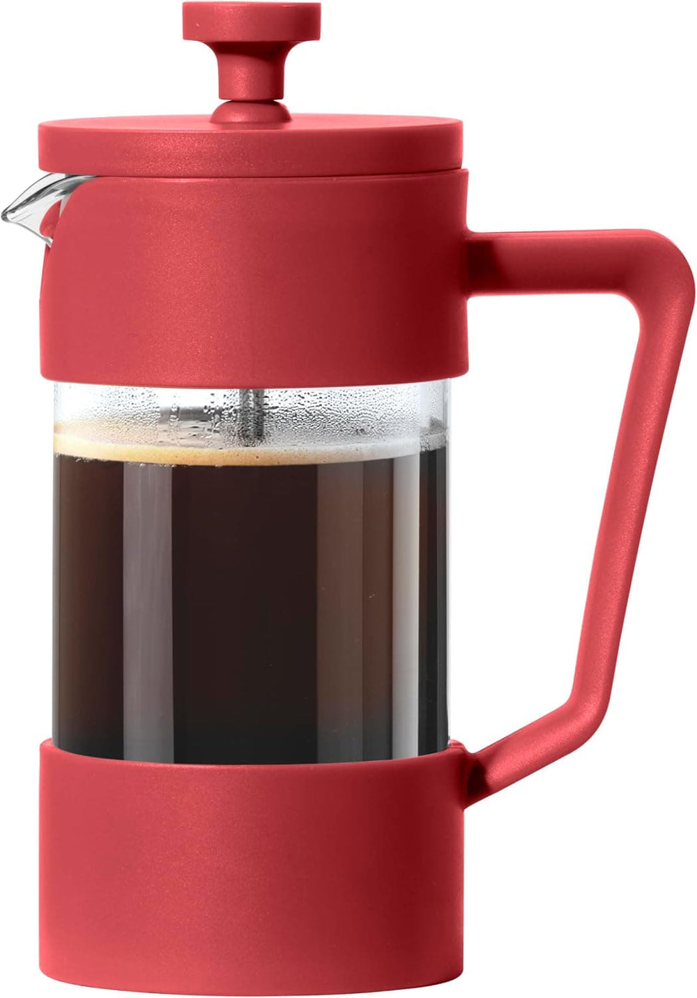 Cafetera francesa negra de 350 ml con asa amplia