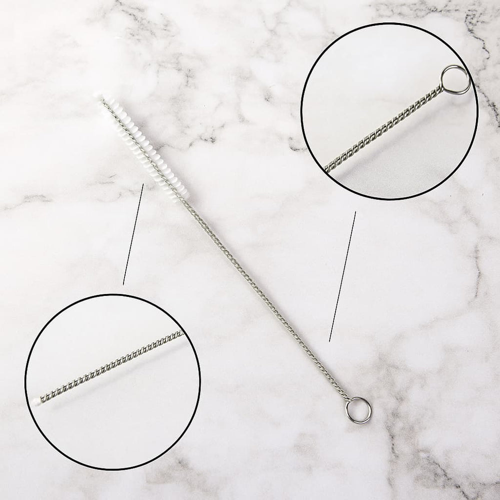 Cepillo delgado con cerdas suaves para pitillos de acero