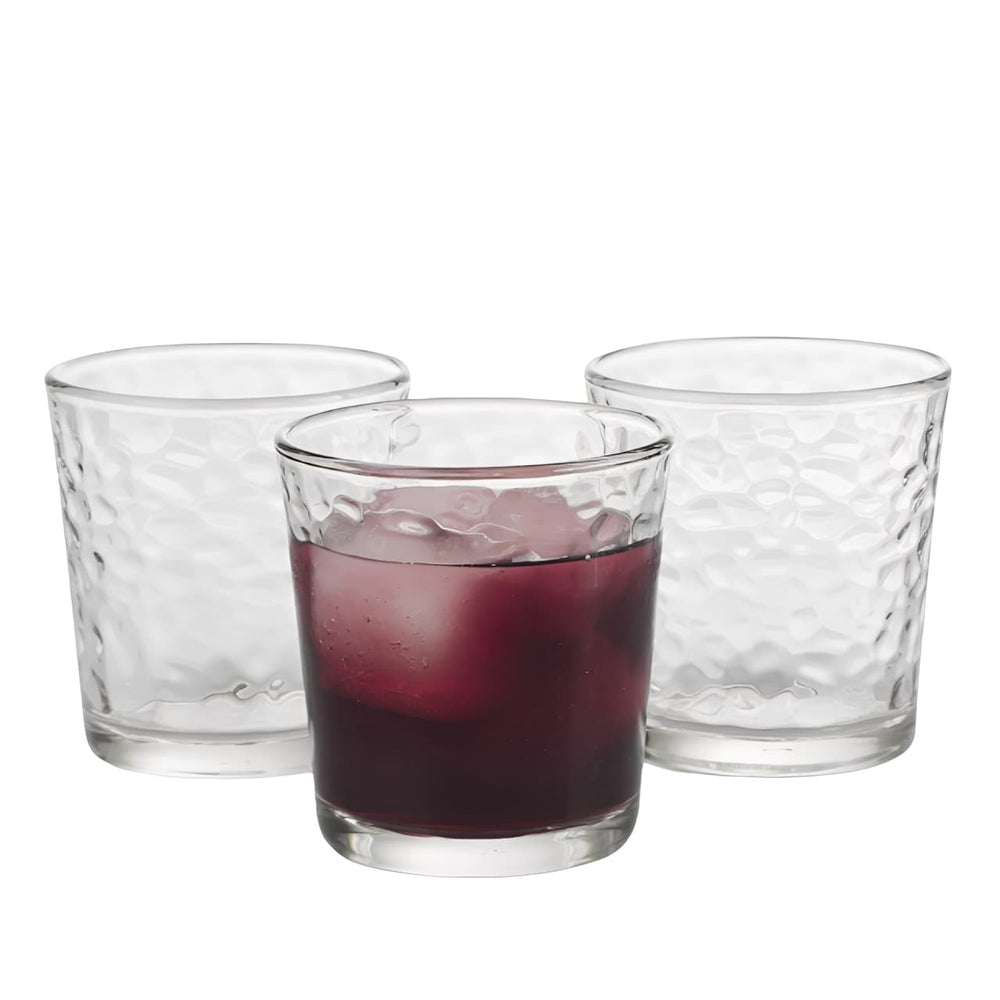 Set de 6 vasos DOF con diseño texturizado frost