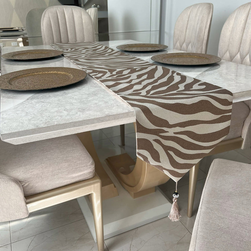 Centro De Mesa 33x210cm Nala Diseño Animal Print