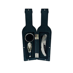 Kit de vino con diseño en forma de botella