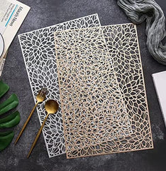 Individual Para Mesa 45x30 En PVC Flor Mandala
