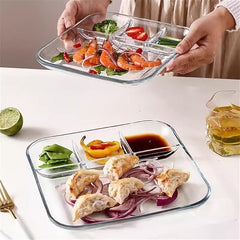 Bandeja x4 Compartimientos En Vidrio