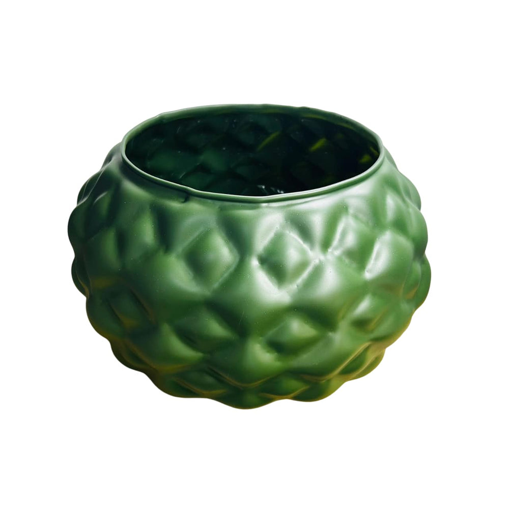 Florero Acuario Bomba Rombos Land 21x20x21 cm | Lala Home Colombia