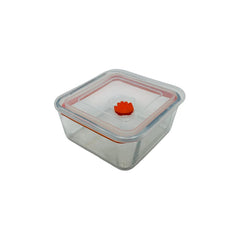 Recipiente de 0.45 litros con tapa naranja y válvula hermética