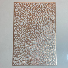 Individual Para Mesa Rectangular En PVC Color Cobre