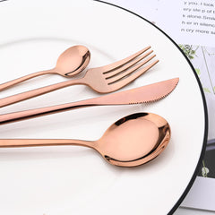 Juego x6 Cuchillos Gourmet Oro Rosa