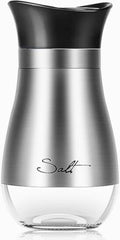 Salero Y Pimentero Cromado 90ml Plateado Con Negro | Lala Home Colombia