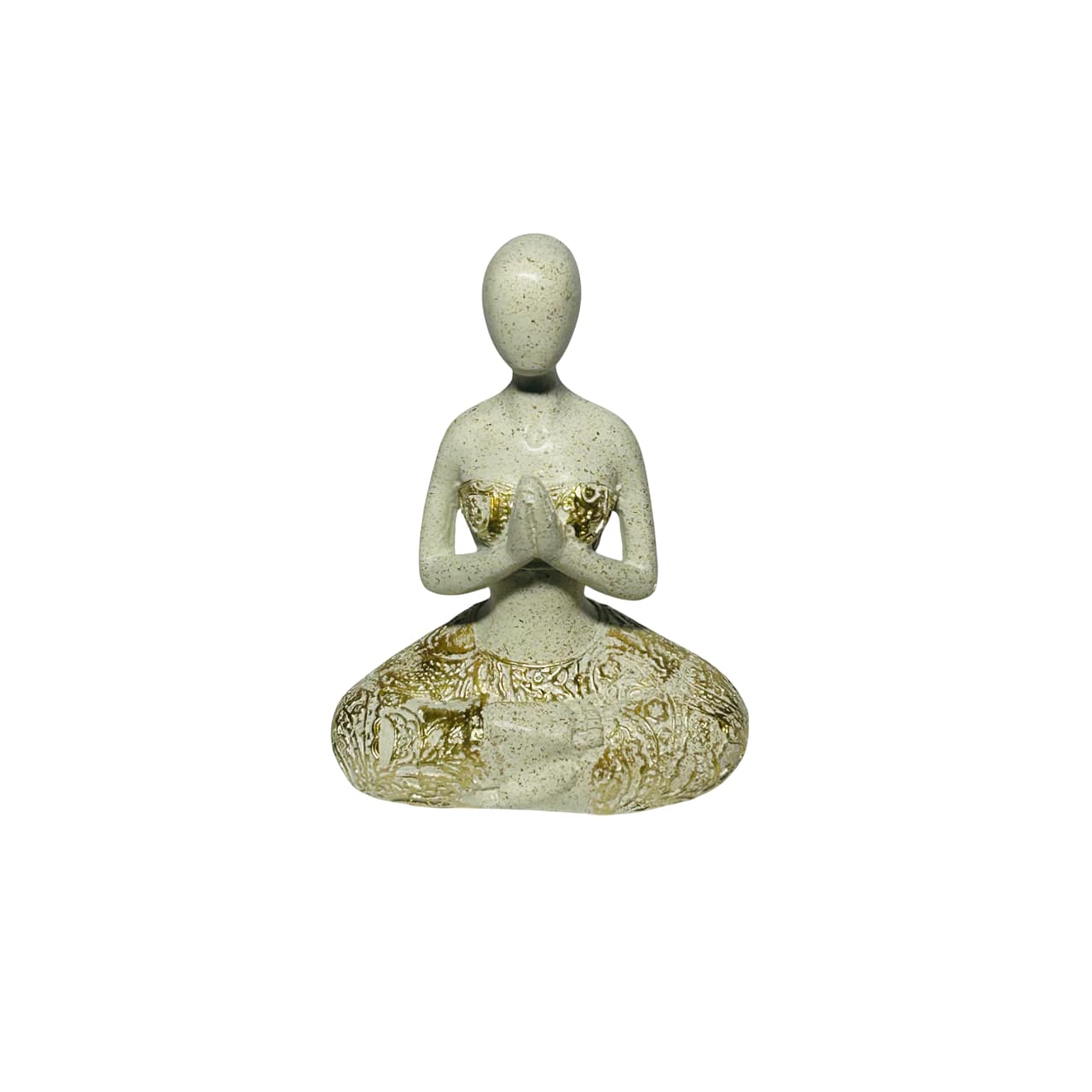 Figura Decorativa Mujer En Posición De Meditación