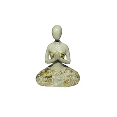 Figura Decorativa Mujer En Posición De Meditación